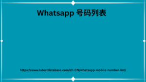 Whatsapp 号码列表